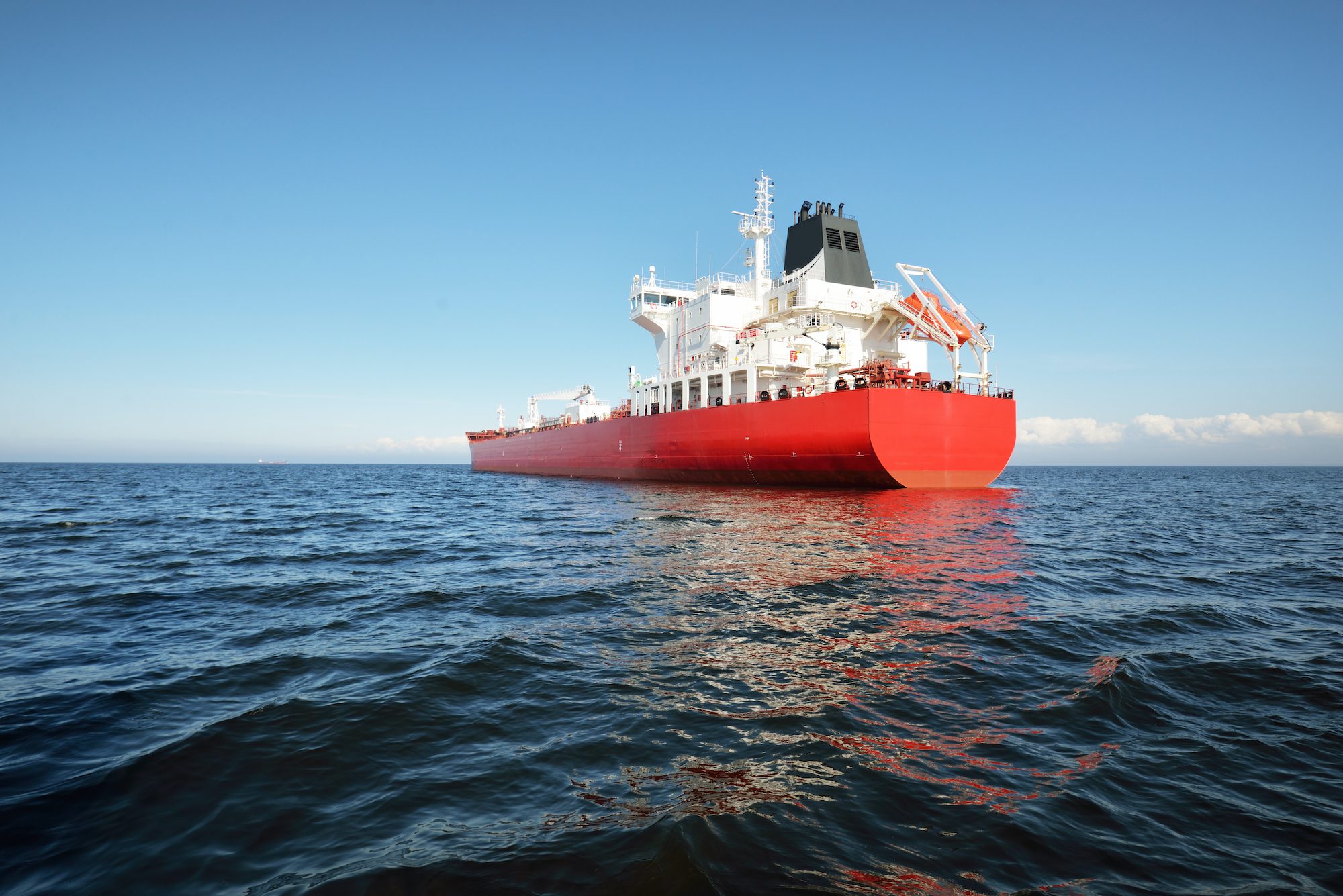 File photo of an oil tanker at sea